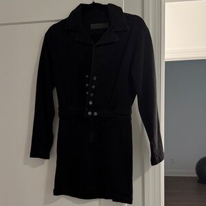 GRLFRND black Denim Dress